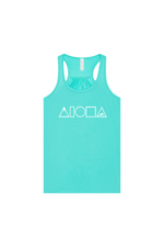 MAUKA TO MAKAI Teal Racerback Tank