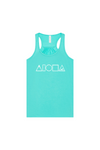 MAUKA TO MAKAI Teal Racerback Tank