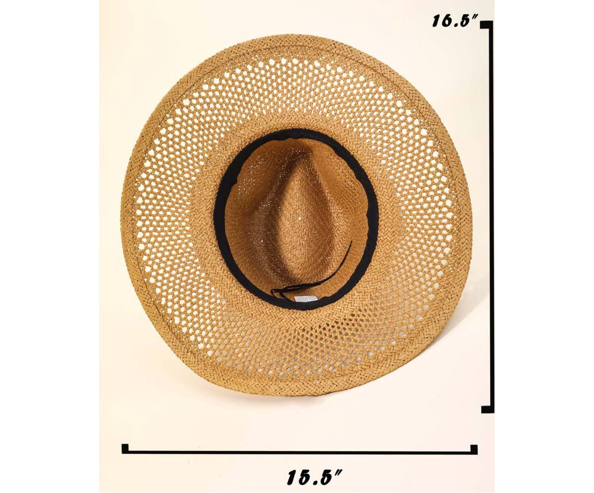 VANILLA Woven Straw Adult Hat