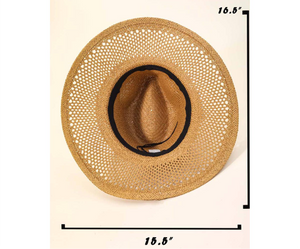VANILLA Woven Straw Adult Hat