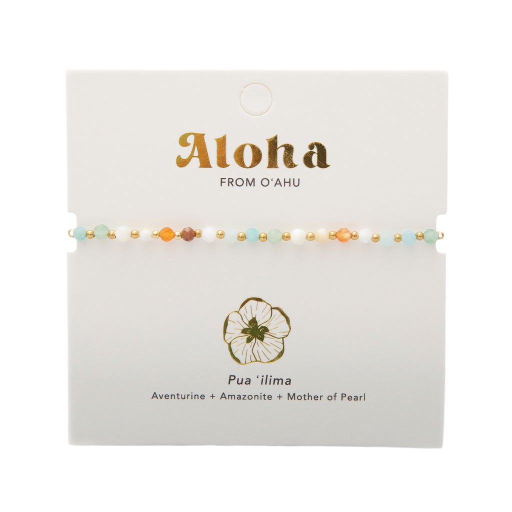 OAHU 3mm Adjustable Beaded Bracelet | Hawaii Healing Collection