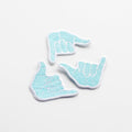 HANG LOOSE SHAKA Decorative Iron On Embroidered Patch | Union Made