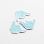 HANG LOOSE SHAKA Decorative Iron On Embroidered Patch | Union Made