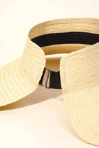 SANDY Woven Straw Visor Sun Hat