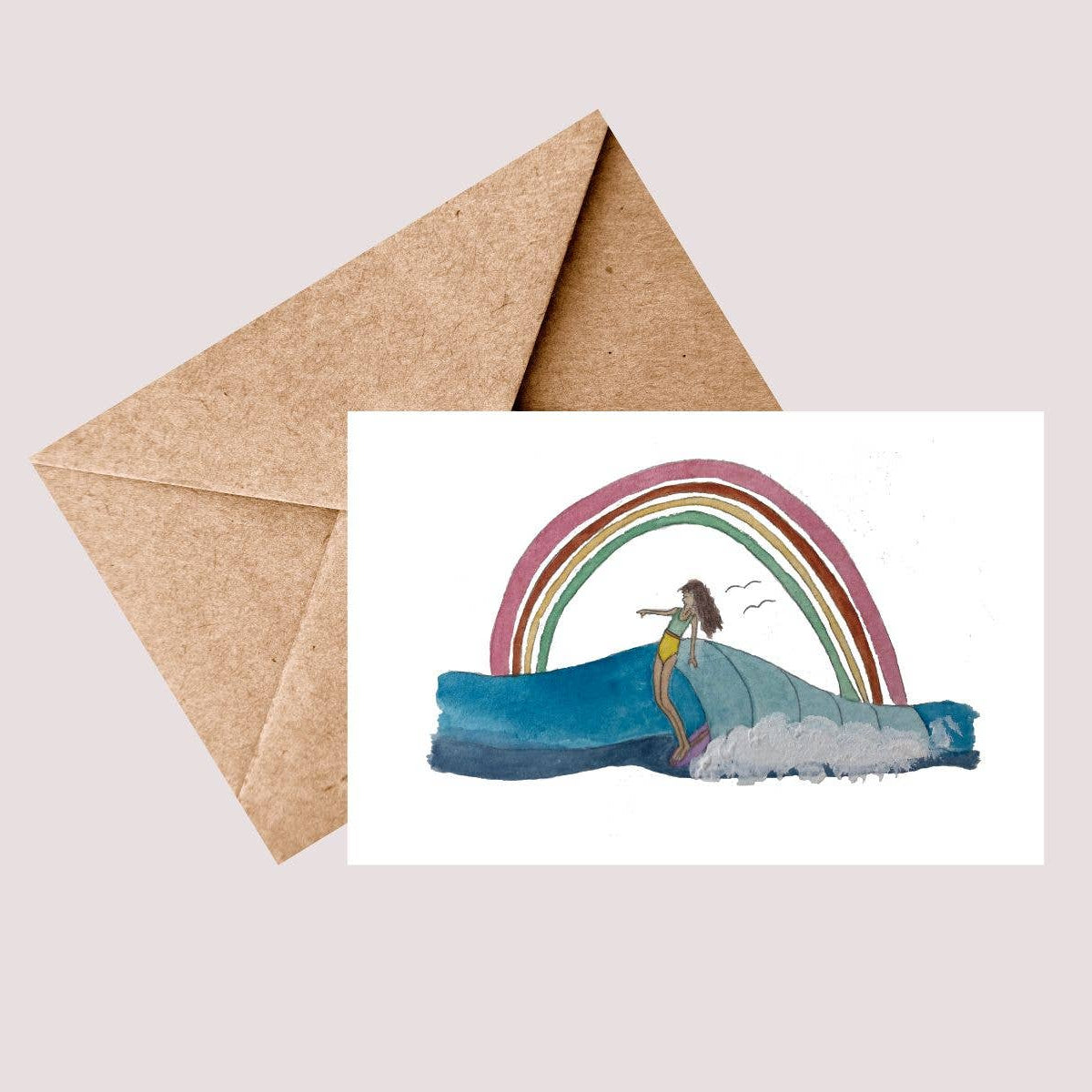 HANG TEN Greeting Card