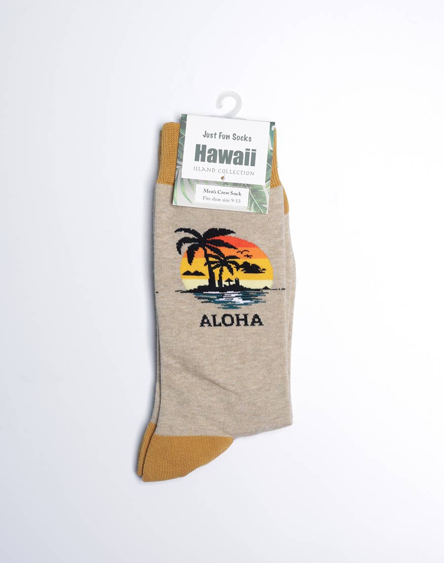 ALOHA ISLAND Men's Crew Socks