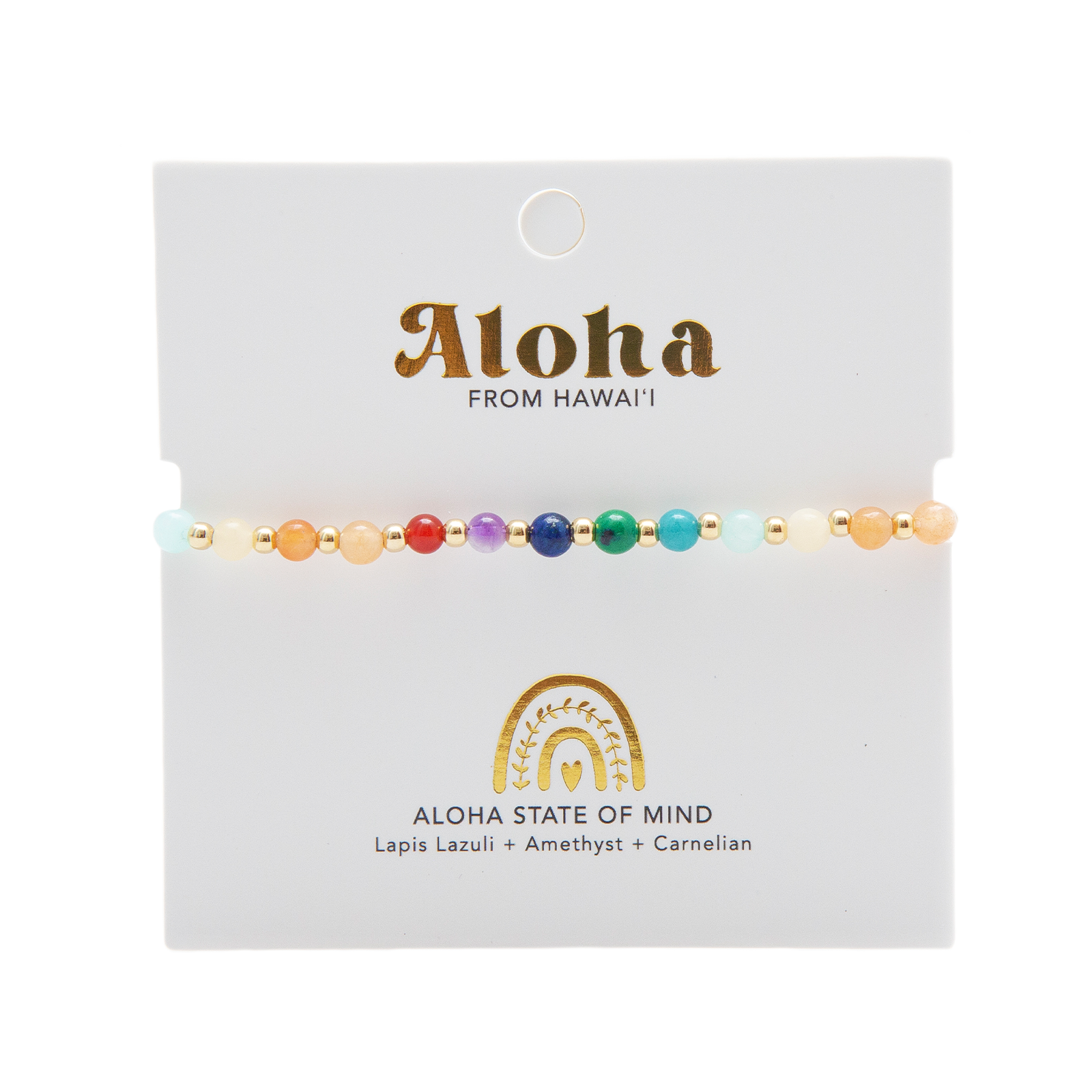 ALOHA STATE OF MIND 4mm Hawaii Healing Bracelet