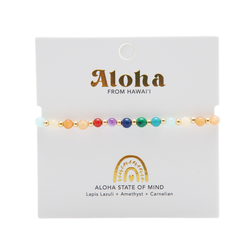 ALOHA STATE OF MIND 4mm Hawaii Healing Bracelet