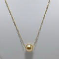 Single GOLDEN SOUTH SEA Pearl 17" 14K Gold Fill Necklace