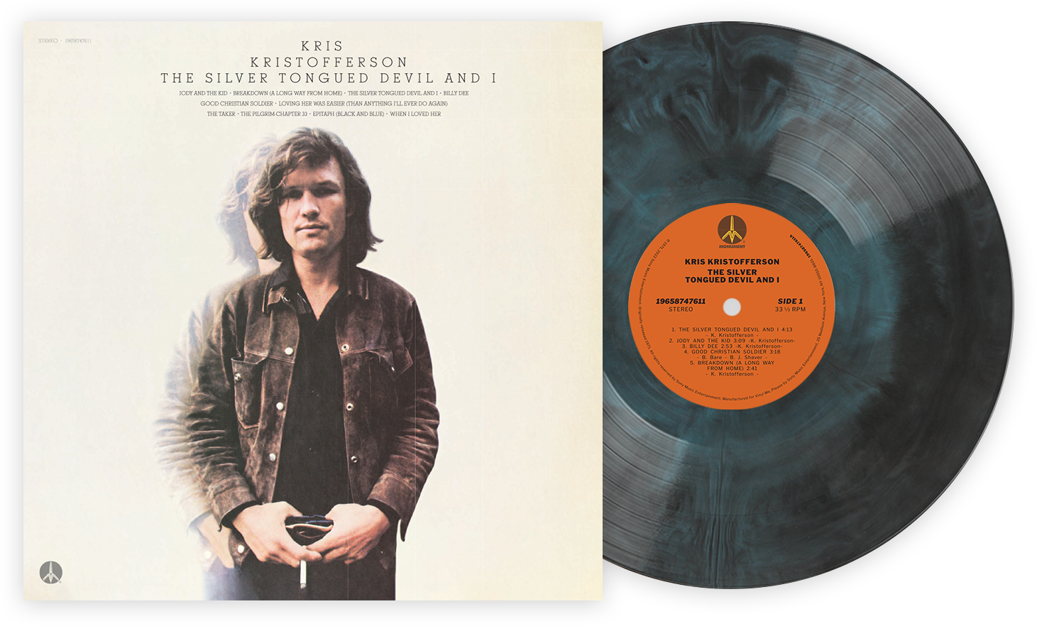 Kris Kristofferson — The Silver Tongued Devil and I | 1971 Country Vinyl LP: Default Title