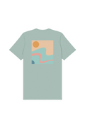 RETRO FLOW Dusty Blue Unisex Tee