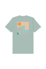RETRO FLOW Dusty Blue Unisex Tee