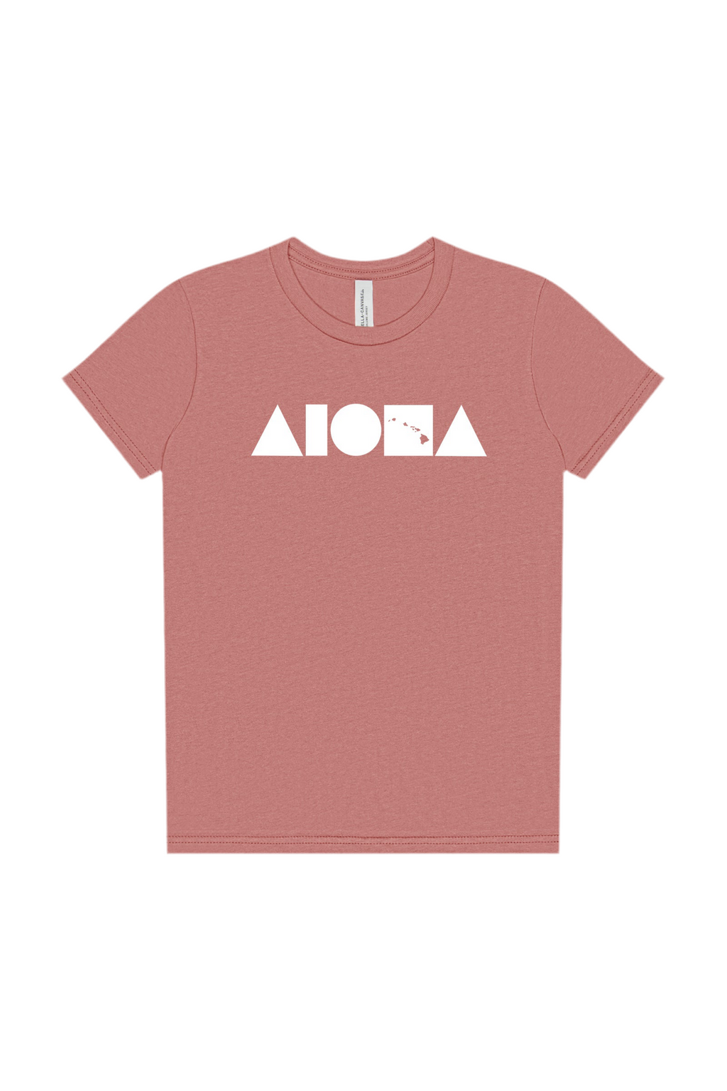 ISLAND SHAPES Heather Mauve Youth Tee
