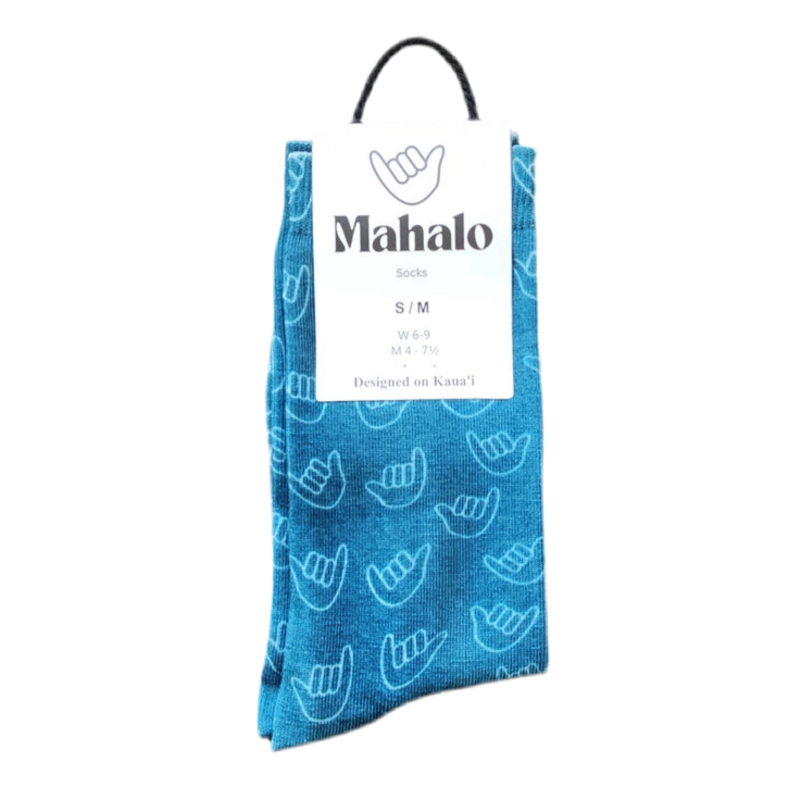 TEAL SHAKA Socks S/M