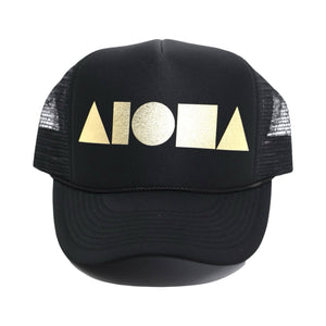BLACK/GOLD Adult Trucker