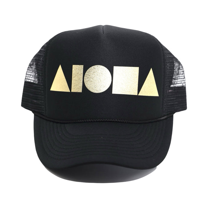 BLACK/GOLD Adult Trucker
