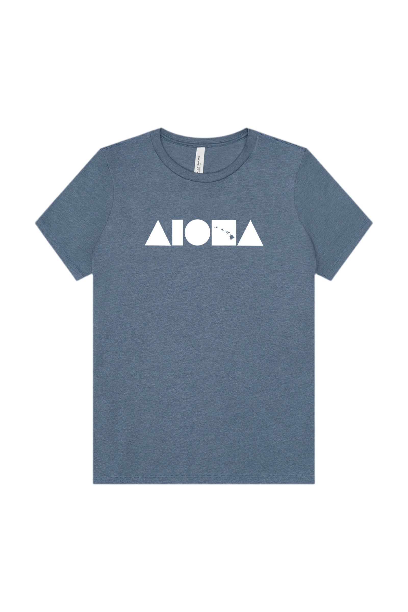 ISLAND SHAPES Heather Slate Womens Tee