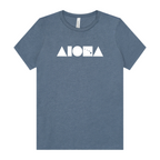 ISLAND SHAPES Heather Slate Womens Tee