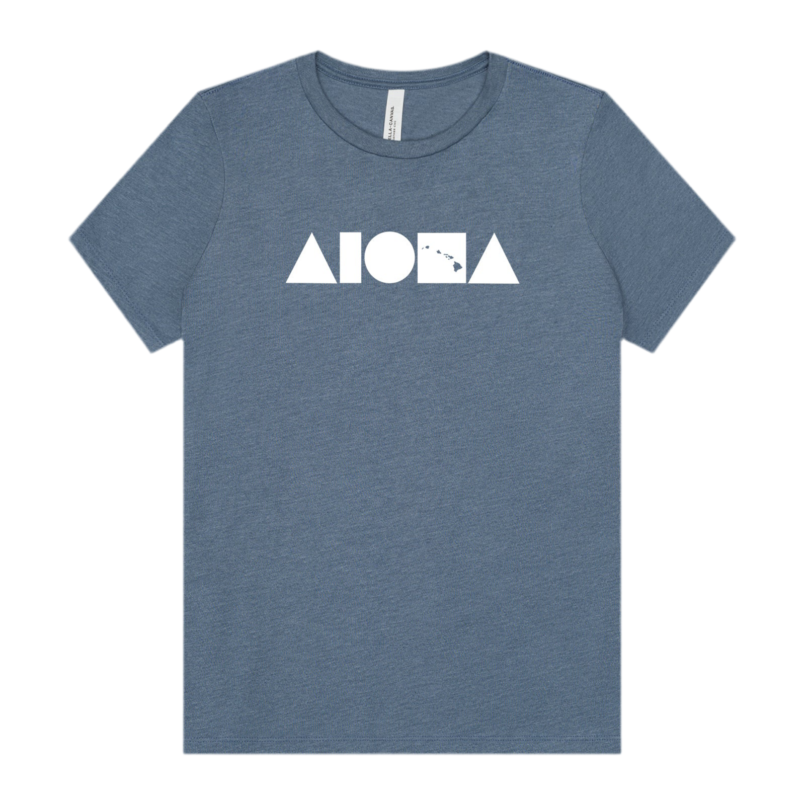 ISLAND SHAPES Heather Slate Womens Tee