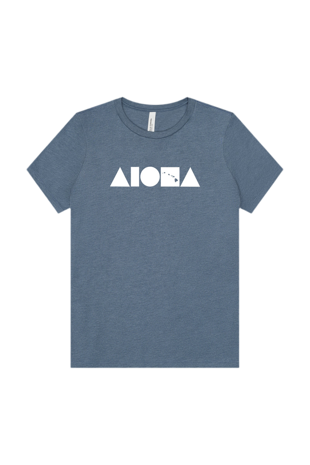 ISLAND SHAPES Heather Slate Womens Tee