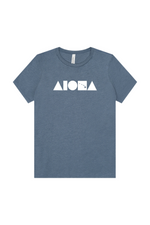 ISLAND SHAPES Heather Slate Womens Tee