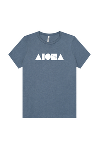 ISLAND SHAPES Heather Slate Womens Tee