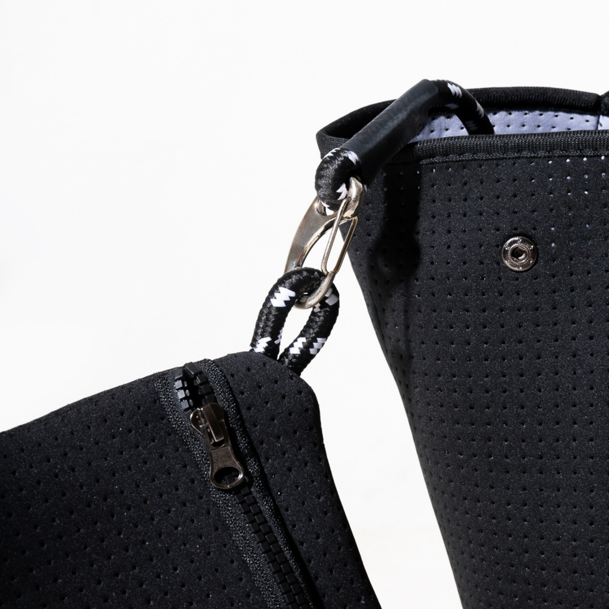 BLACK Basic Everyday Tote Bag | Neoprene & Waterproof