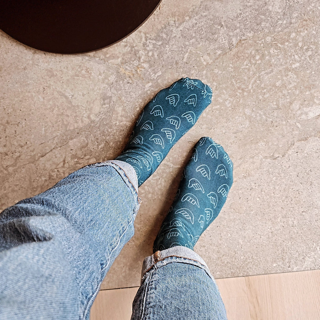 TEAL SHAKA Socks S/M
