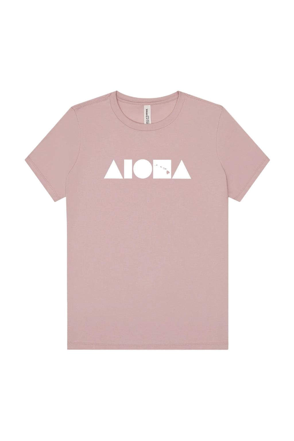 ISLAND SHAPES Blush Relaxed Fit Womens Tee