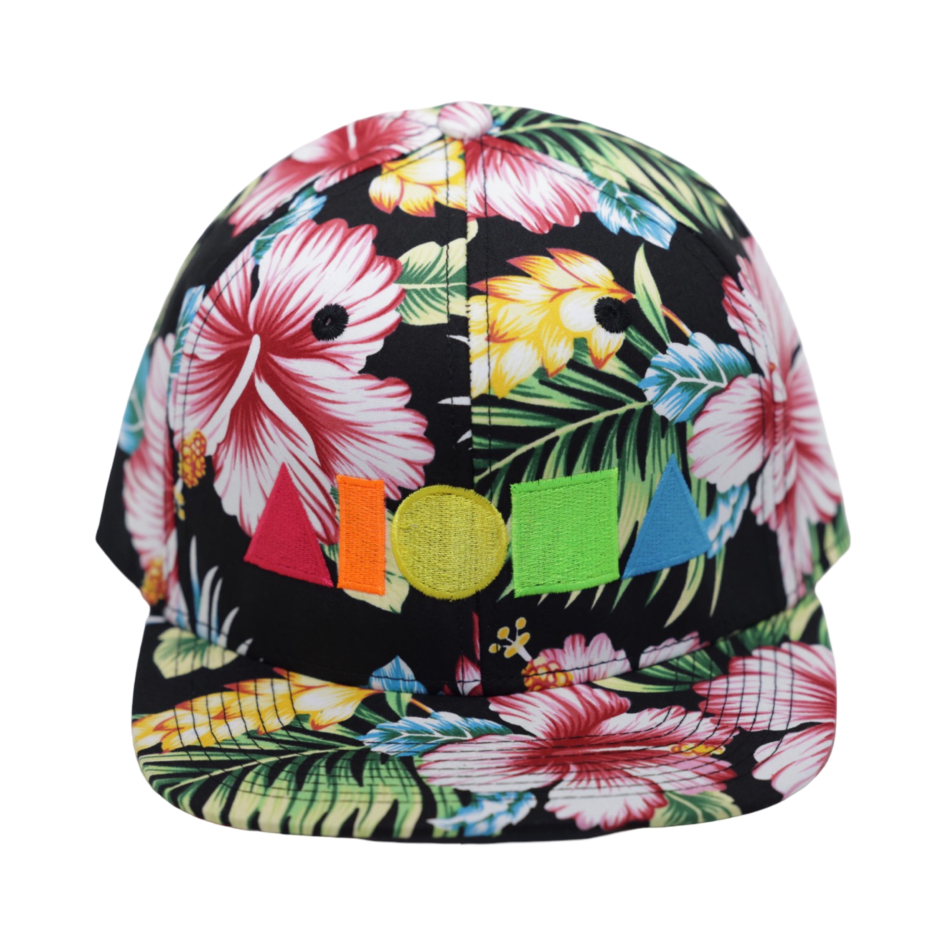 RAINBOW Hawaii Hibscus Adult Snapback