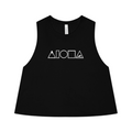 MAUKA TO MAKAI Black Racerback Cropped Tank