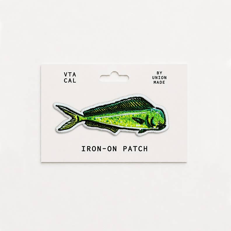 MAHI MAHI Decorative Iron On Embroidered Patch | Union Made
