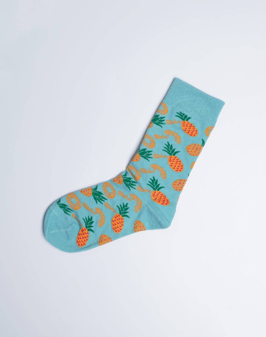 ALOHA PINEAPPLE Kids Crew Socks
