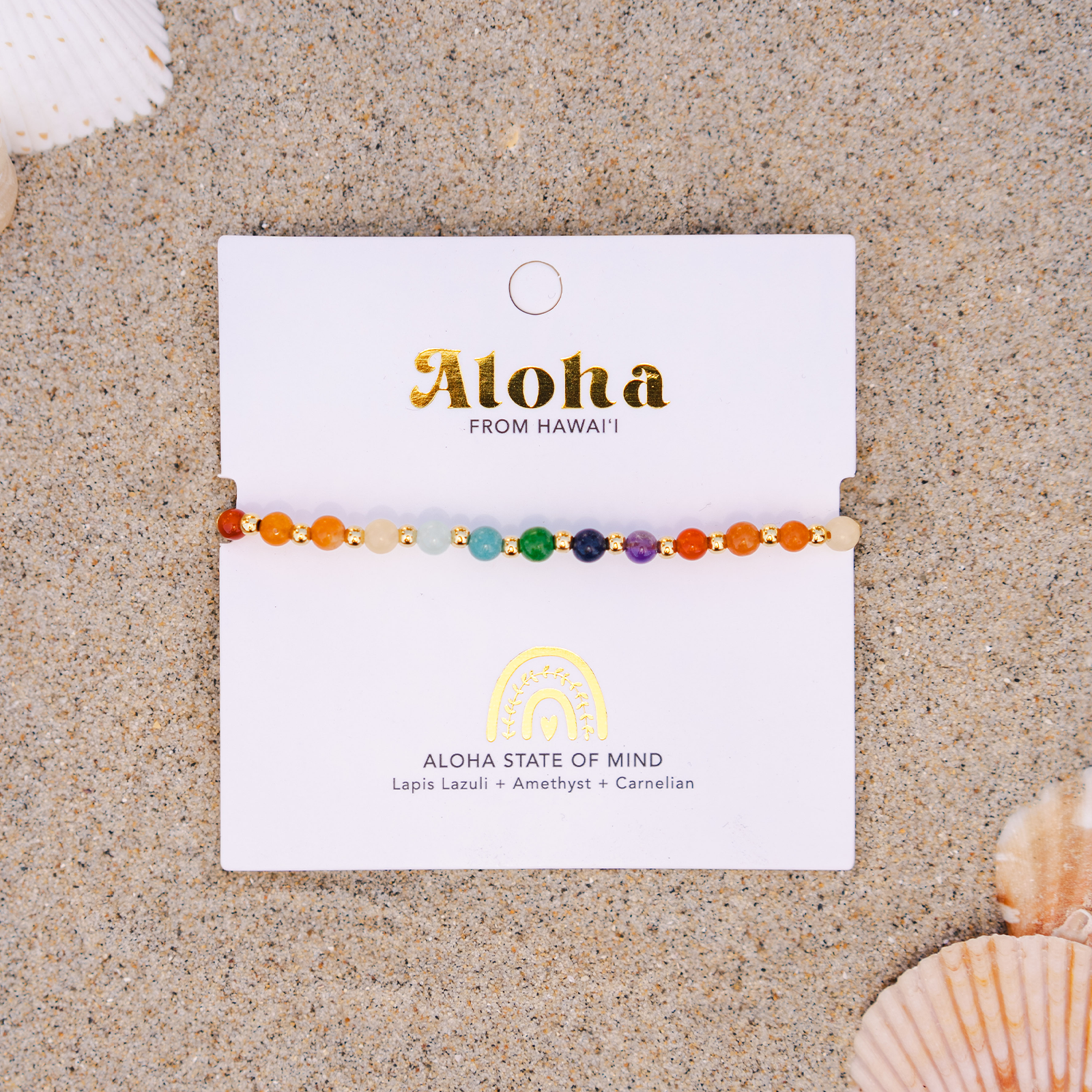 ALOHA STATE OF MIND 4mm Hawaii Healing Bracelet