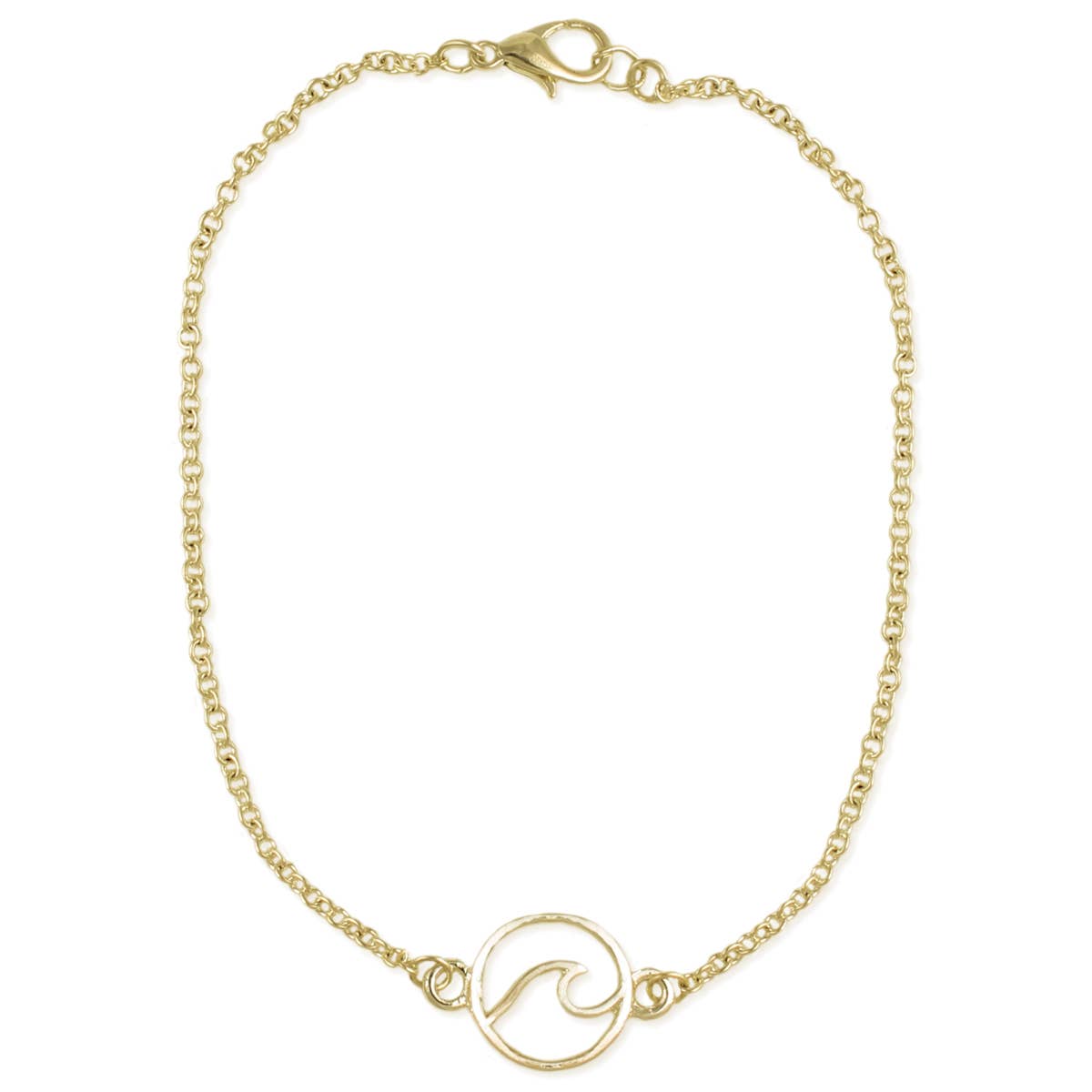 WAVE RIDER Gold Anklet