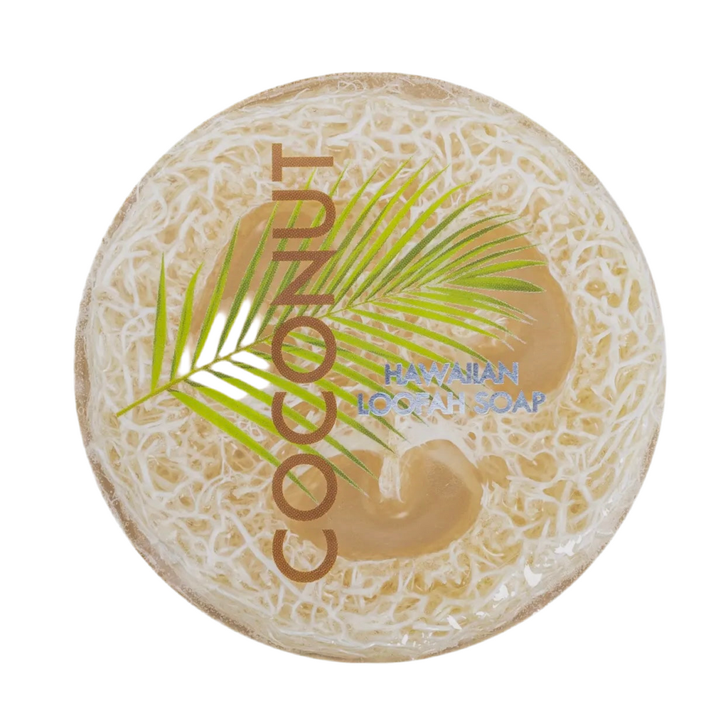 COCONUT Sea Salt & Kukui Exfoliating Loofah Soap