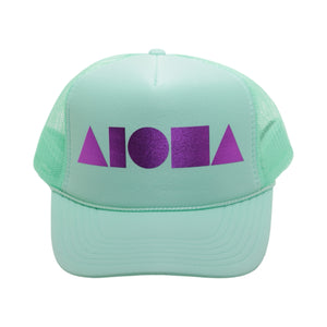 SEAFOAM/PINK Adult Trucker