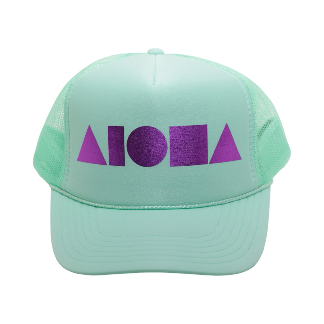 SEAFOAM/PINK Adult Trucker