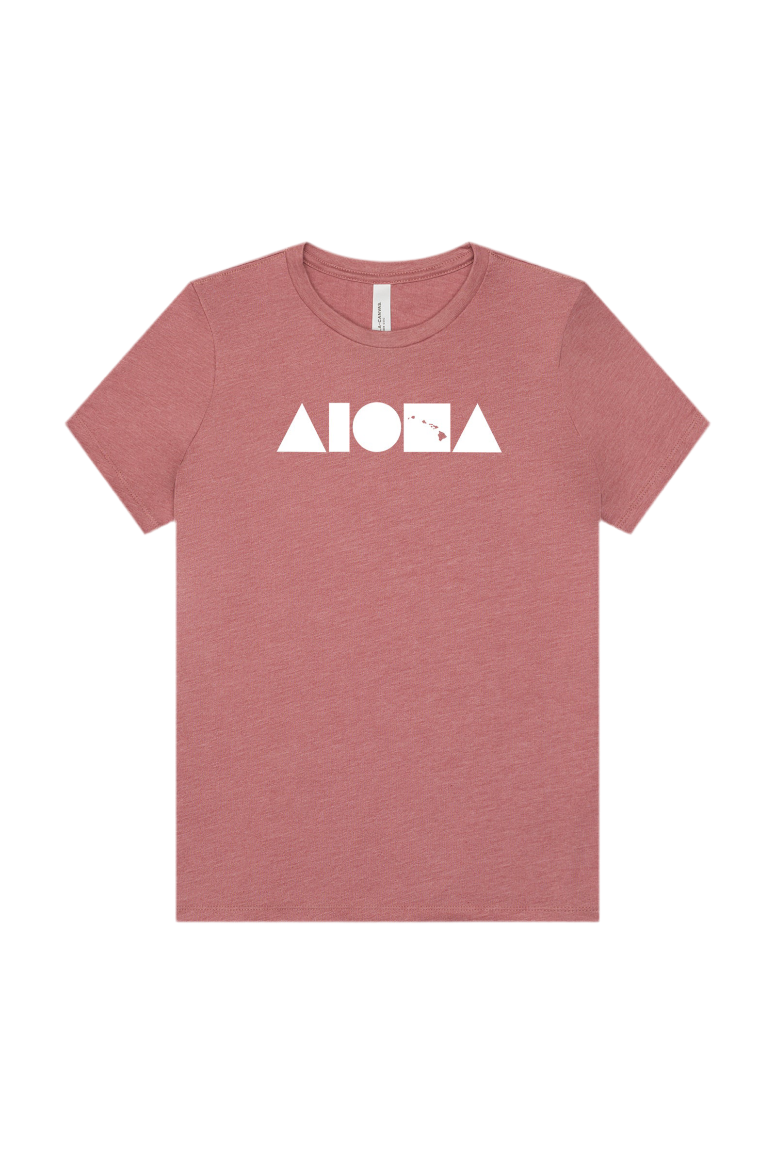 ISLAND SHAPES Heather Mauve Womens Tee
