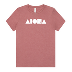 ISLAND SHAPES Heather Mauve Womens Tee