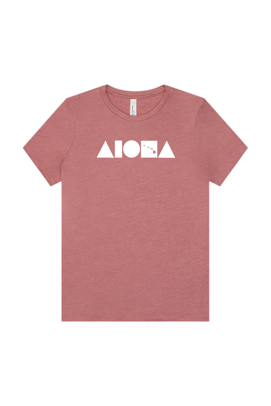 ISLAND SHAPES Heather Mauve Womens Tee