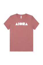 ISLAND SHAPES Heather Mauve Womens Tee