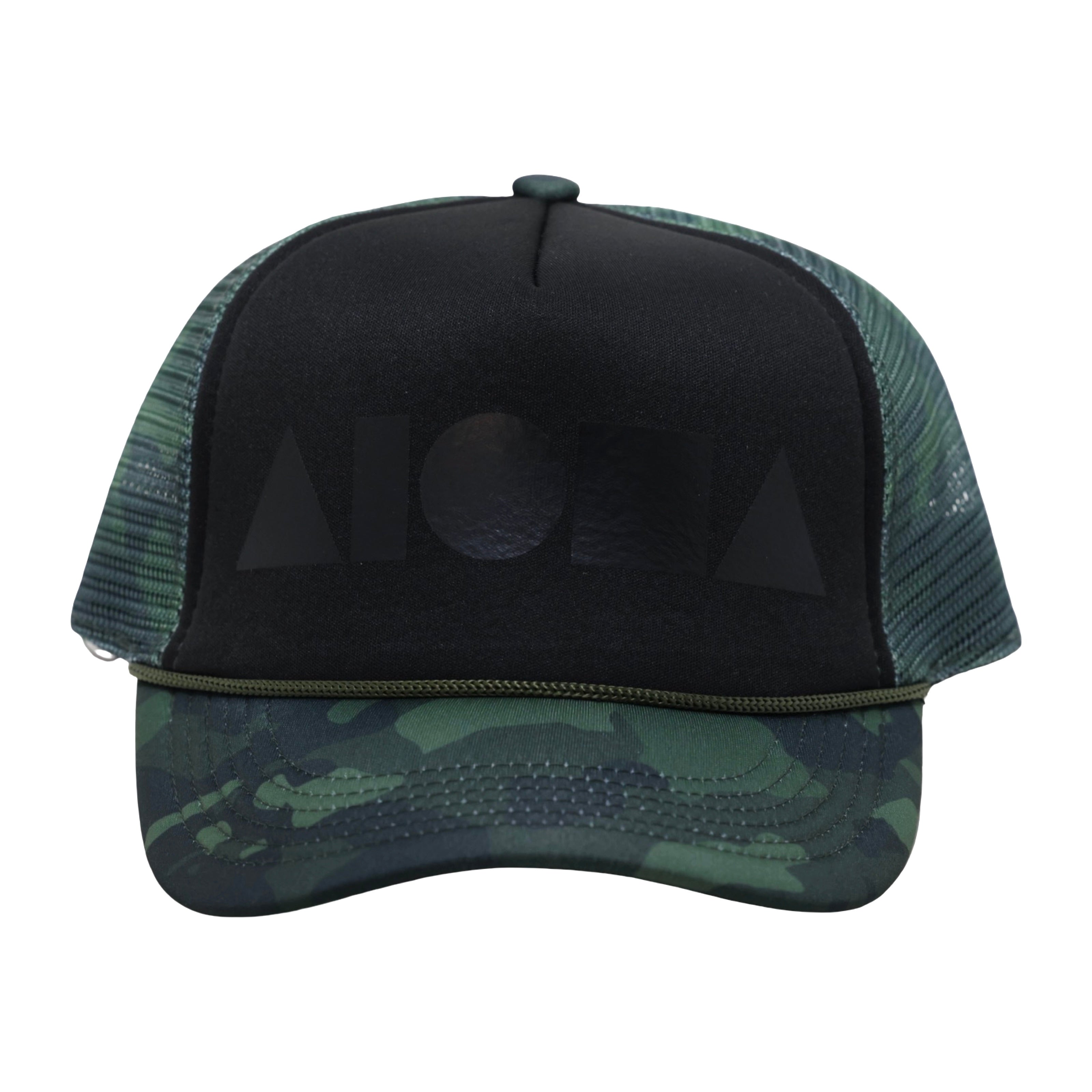 HAWAII ISLAND CAMO/BLACK/MATTE BLACK Adult Trucker