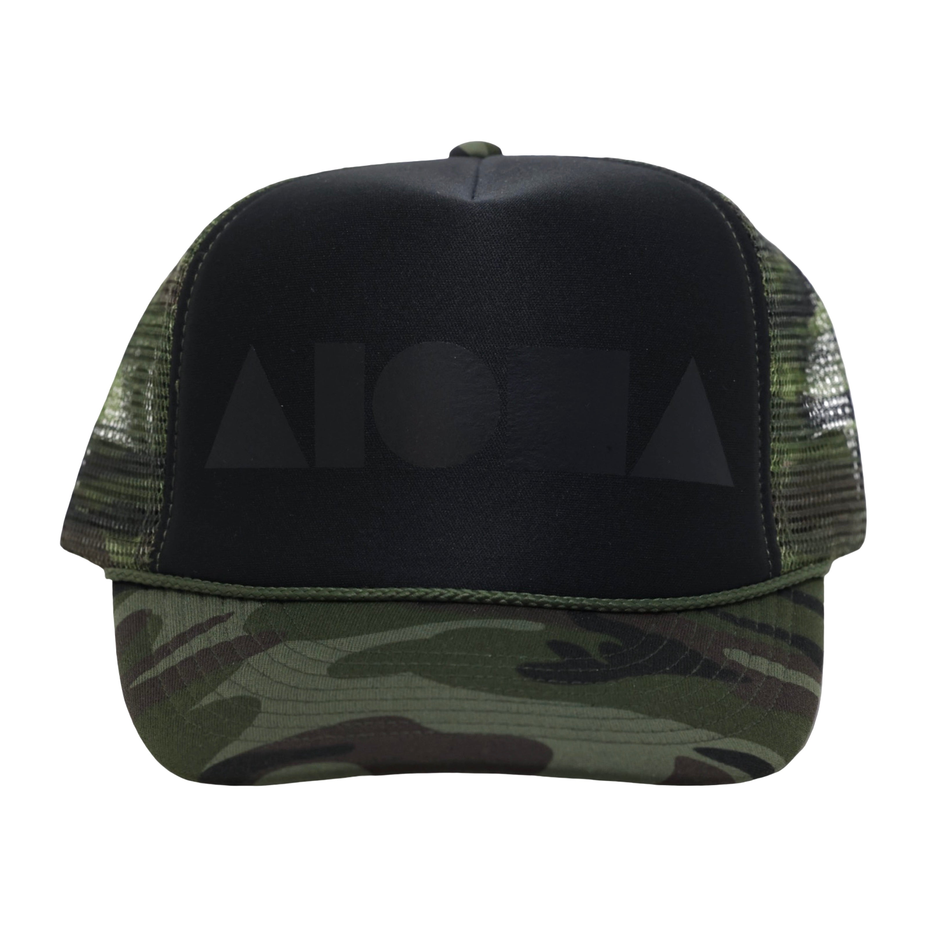 CAMO/BLACK/MATTE BLACK Adult Trucker