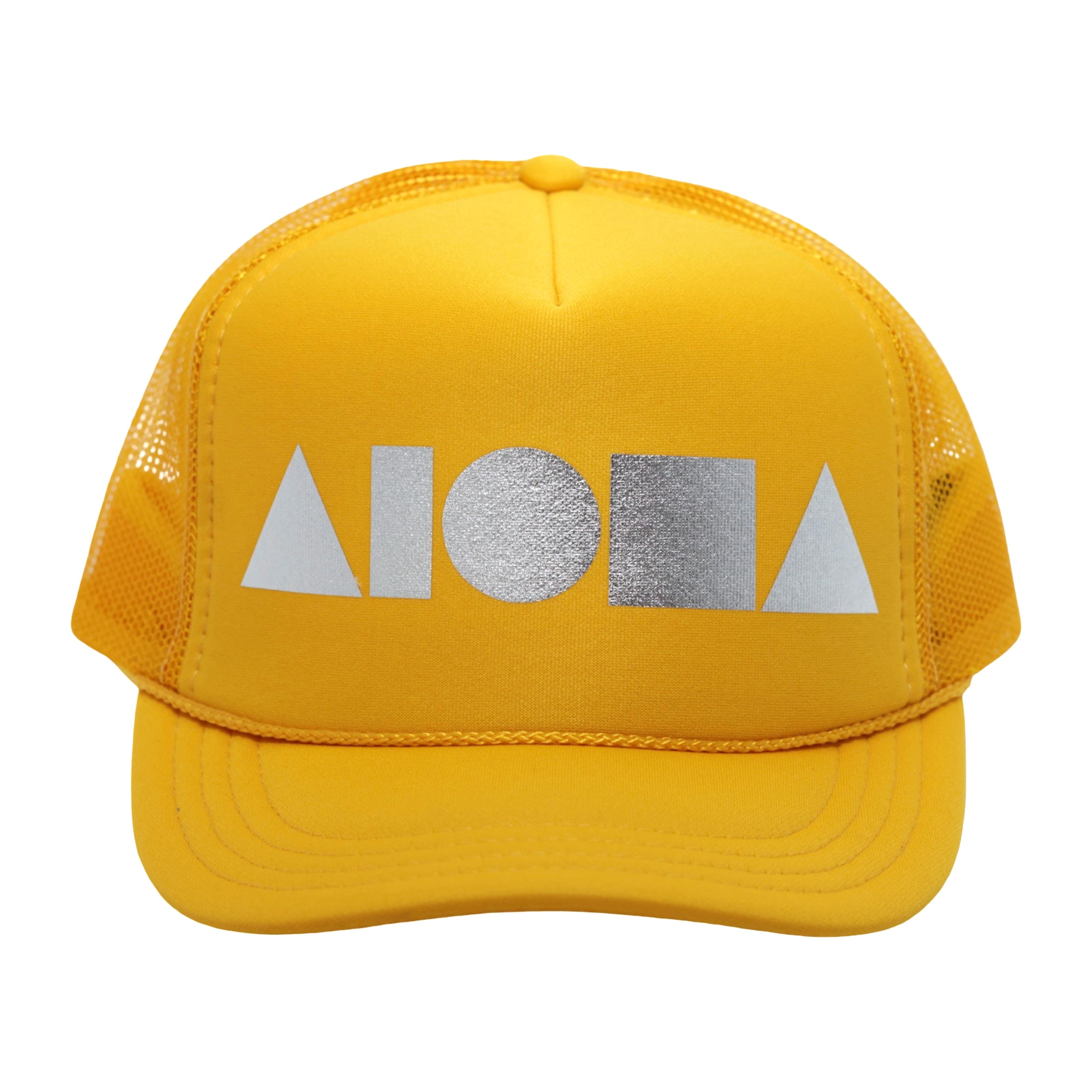ALOHA SHAPES YELLOW & SILVER Youth Trucker