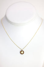 LILI'I Koa Wood/Mother of Pearl Gold 16” Necklace