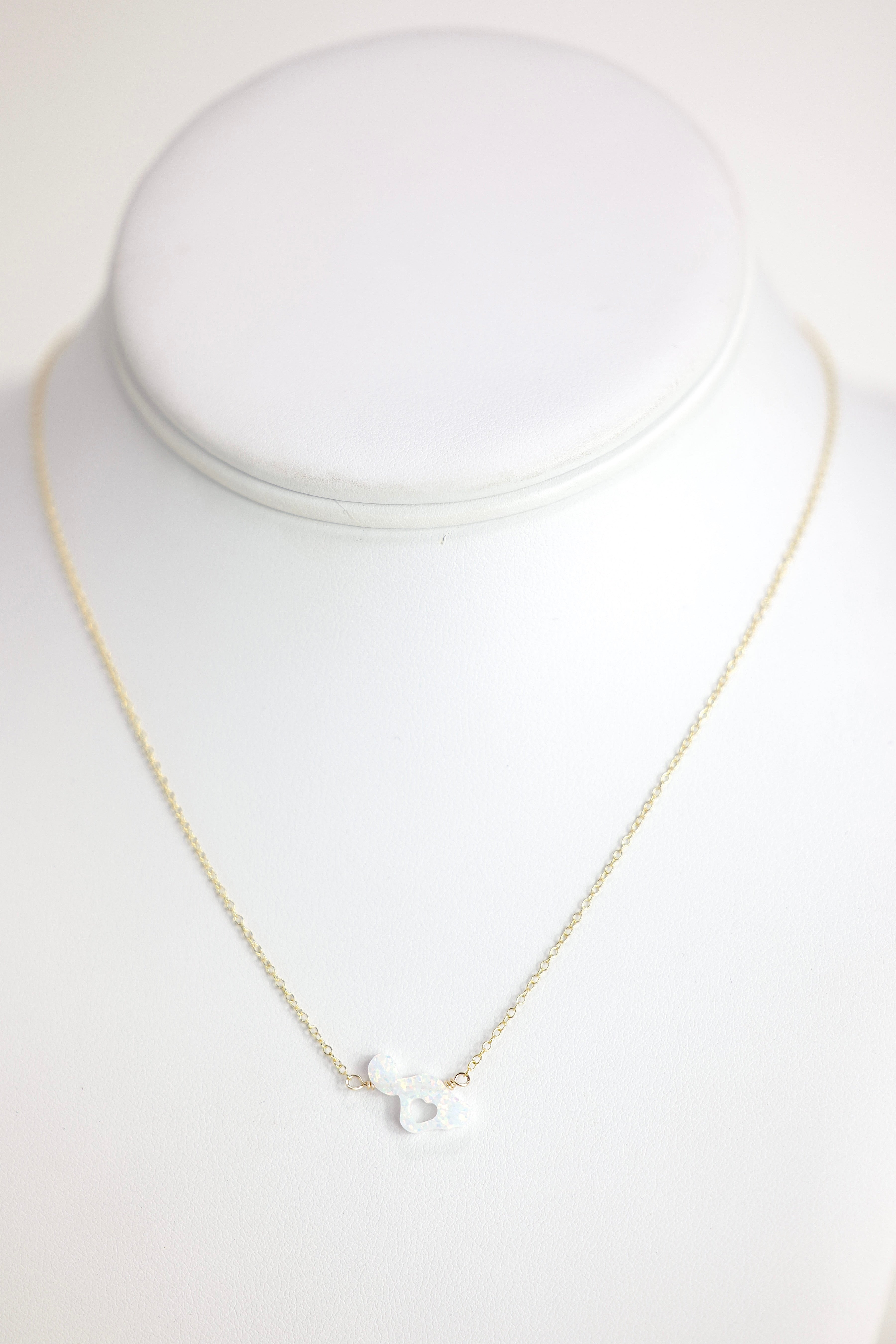 Maui Love - White Opal Necklace