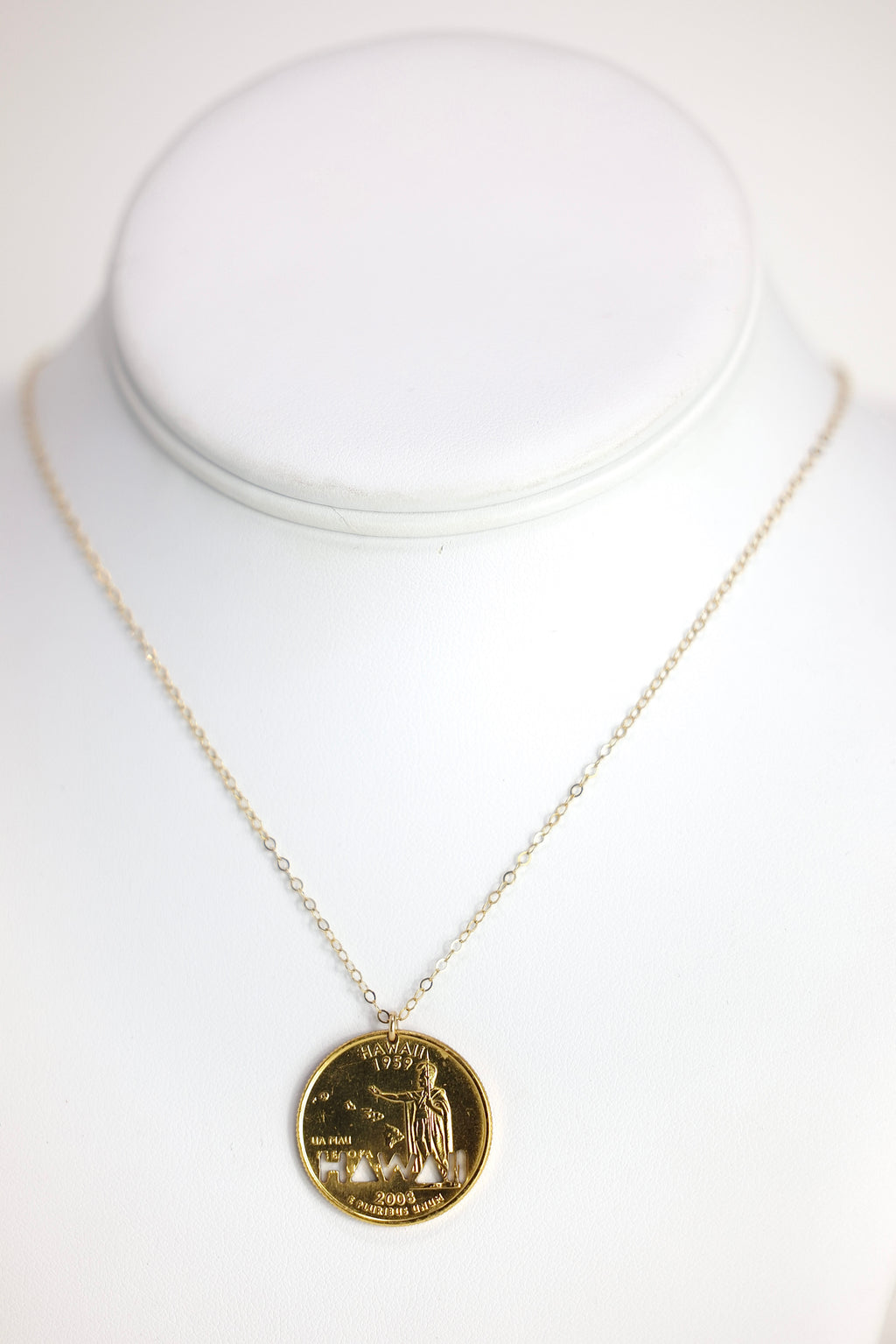 HAWAI'I COIN 14K Gold Fill Necklace