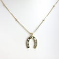 HORSESHOE Pendant 14K Gold Fill Necklace