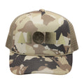 BROWN ISLAND CAMO/GOLD Adult Trucker